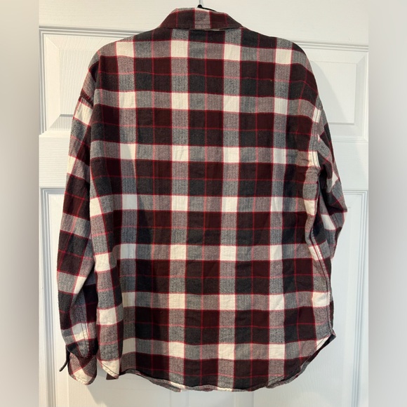 Women’s Roots Red and Black Plaid flannel Shirt 100% cotton - Picture 6 of 6